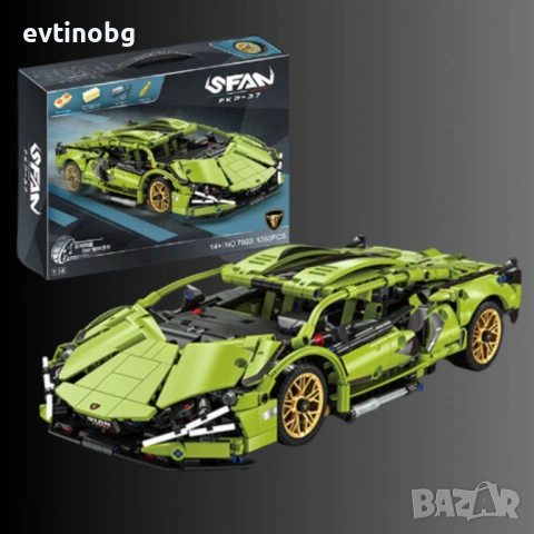 Конструктор, 1280 части, снимка 2 - Конструктори - 54066276