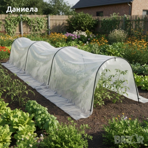 Мини оранжерия - сгъваема, практична и идеална за всеки градинар - 1.8 х 10м, снимка 3 - Оранжерии - 53618239