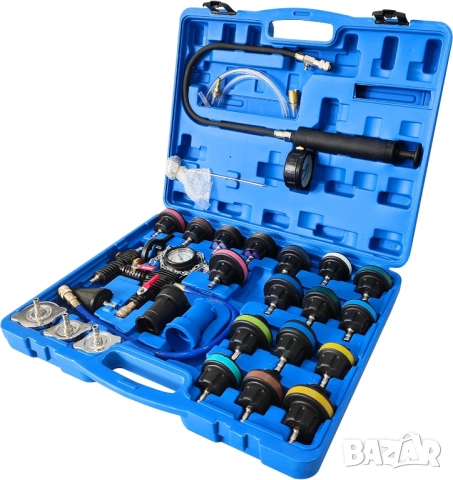 Комплект за диагностика проверка на охладителната система 28 части KRAFTROYAL, снимка 3 - Аксесоари и консумативи - 51497430