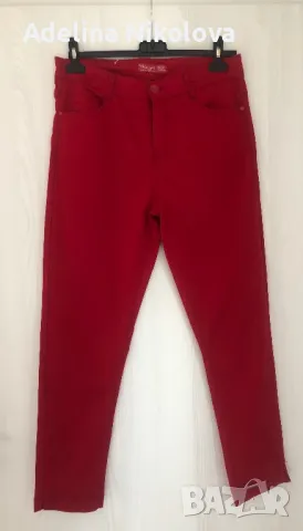 Панталон наситено червен цвят, снимка 3 - Панталони - 49751496