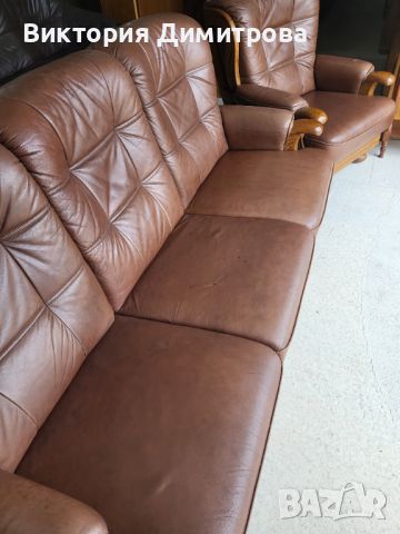 Комплект диван и кресло, снимка 3 - Дивани и мека мебел - 45529151