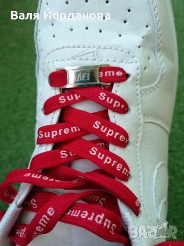 Nike Air force 1 SUPREME , снимка 5 - Маратонки - 45821574