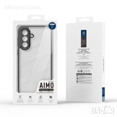 DUX DUCIS Aimo Матов Калъф за Samsung Galaxy A37 5G - PC+TPU, 1.2m SGS, REACH, Черен, снимка 8 - Калъфи, кейсове - 54053827