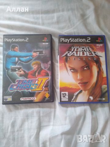 PlayStation 2  ps2 & 2 игри, Tomb raider,Time crisis 2