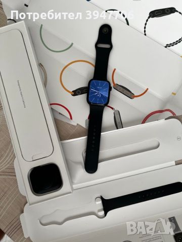 Apple Watch 7 45mm + Подарък безжична станция за зареждане, снимка 1 - Друга електроника - 46242326
