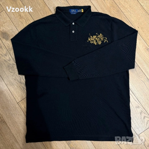 Мъжка блуза с яка Polo Ralph Lauren | XXL, снимка 2 - Блузи - 53697297