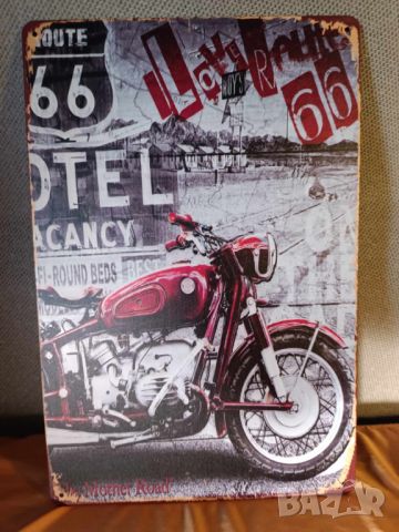 ROUTE 66-The Mother Road-метална табела(плакет), снимка 1 - Аксесоари и консумативи - 45804085