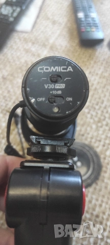 Микрофон Comica CVM-V30 PRO Shotgun, черен, снимка 2 - Чанти, стативи, аксесоари - 53518295