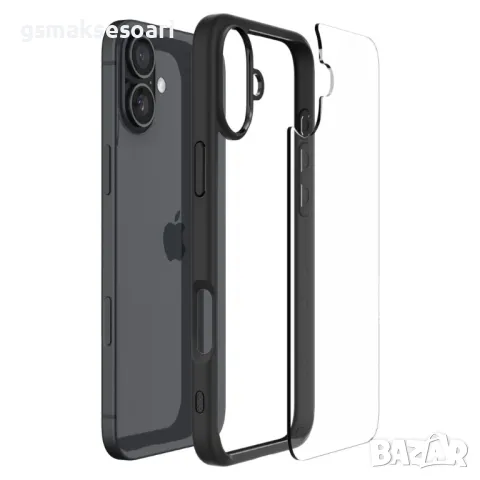 Apple iPhone 16 - Удароустойчив Кейс SPIGEN Ultra Hybrid, снимка 8 - Калъфи, кейсове - 47451841