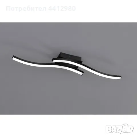 LED плафониера ROUTE 2X5W черен