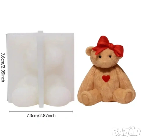 Молд мече с панделка и сърце, снимка 4 - Форми - 53163005