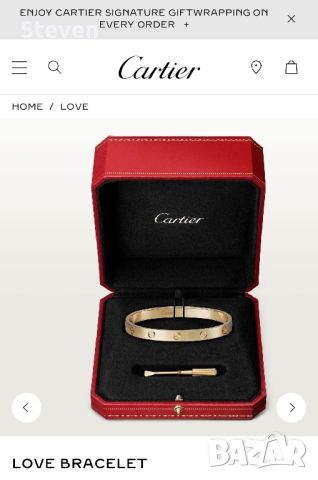 Cartier Love Bracelet, снимка 3 - Гривни - 45406446