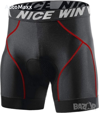 NICEWIN Мъжки 4D Подплатени Велосипедни Шорти 
