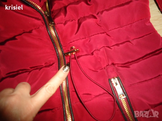 ЗИМНО ТОПЛО ЕЛЕГАНТНО ЯКЕ С ГЪШИ ПУХ--М номер, снимка 5 - Якета - 52634968