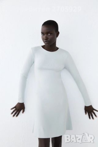 Zara плетена рокля, размер М, снимка 3 - Рокли - 51434712