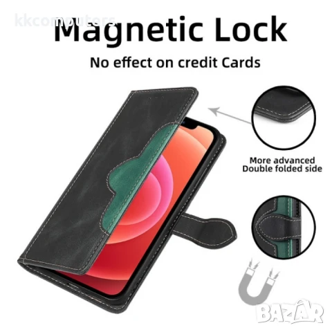 Tecno Camon 19 / 19 Pro Magnetic Wallet Кожен Калъф и Протектор, снимка 5 - Калъфи, кейсове - 50937944