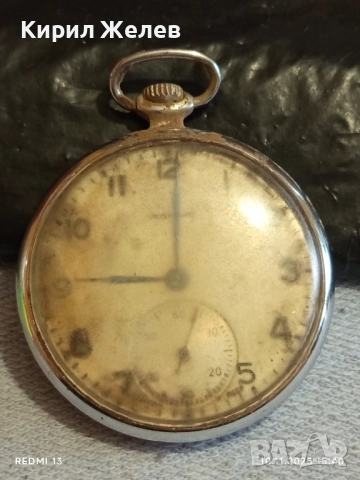 Стар джобен часовник МЪЛНИЯ СССР рядък за КОЛЕКЦИЯ 51511, снимка 4 - Антикварни и старинни предмети - 52364680