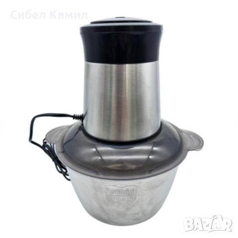Комбиниран кухненски чопър месомелачка с купа от неръждаема стомана 2 литра YXY-JD-561, снимка 2 - Миксери - 46392492