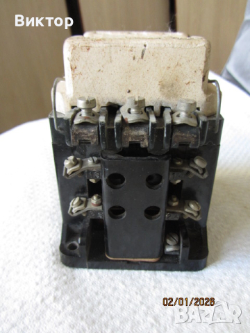 Трифазен контактор КВ-25, снимка 4 - Резервни части за машини - 52953546