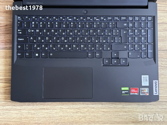 120Hz Lenovo Gaming`Ryzen 5600H/16GB RAM/512GB SSD/GTX 1650/Бат 8ч, снимка 4 - Лаптопи за игри - 53480994