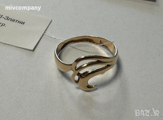 Златен пръстен 1.78гр., снимка 3 - Пръстени - 52801553