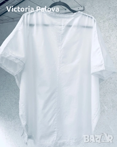 Луксозна бяла туника Phase Eight „Lighter. Brighter."100% памучен батист, снимка 8 - Туники - 53932181