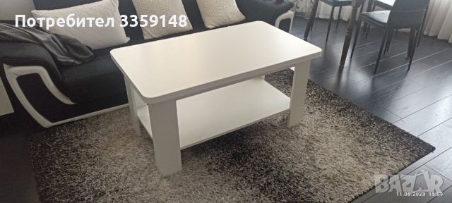 Бяла стилна холна маса, снимка 1 - Маси - 45670707