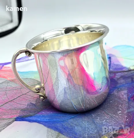 Сребърна чаша 180мл., снимка 2 - Чаши - 49961897