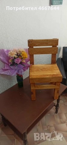 Дървени столчета, снимка 4 - Градински мебели, декорация  - 52640064