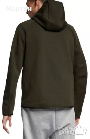 Мъжко горнище Nike Tech Fleece Sequoia - размер XL, снимка 4 - Спортни дрехи, екипи - 45880418
