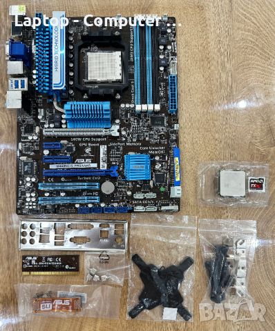 Дънна платка Asus M4A89GTD PRO/USB3 с Процесор AMD Phenom II X4 965 Black Edition, снимка 1 - Дънни платки - 46191231