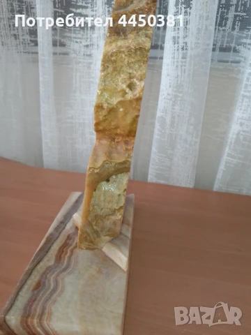 Старинна Декоративна скулптура от естествен камък – ОНИКС, снимка 5 - Антикварни и старинни предмети - 50564147