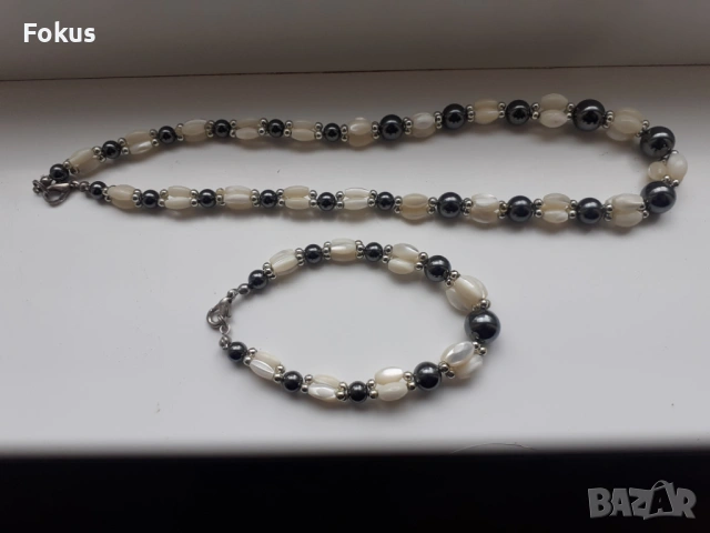 Стар комплект колие и гривна гердан винтич дамски бижута