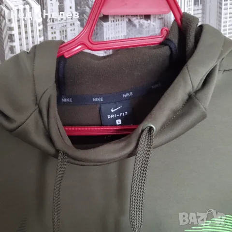 Nike суитчър (hoodie) размер L, снимка 3 - Спортни дрехи, екипи - 48306042