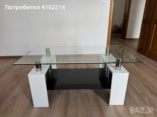 Стъклена холна маса, снимка 4 - Маси - 51682844