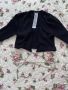 Черна блуза с камъни, снимка 1 - Блузи с дълъг ръкав и пуловери - 46042098