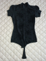 🌸Черно боди блуза с къс ръкав С размер 🌷, снимка 1 - Тениски - 45055473
