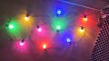 Гирлянд от крушки с цветни светлини. 5 метра дълга верига от цветни LED крушки; Ярка и цветна светли