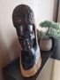 Глава на африканска жена.Абанос.Ръчна изработка., снимка 1 - Антикварни и старинни предмети - 45683256