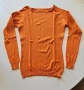 Оранжев есенен тънък пуловер, S размер , снимка 1