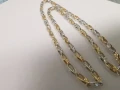 Златен синджир бяло и жълто комбинация 1, снимка 7