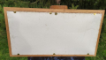 Голям немски гоблен в дървена рамка вълнени конци без стъкло, снимка 2