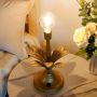 JHY DESIGN Винтидж декоративна безжична лампа с LED крушка настолна (антично злато)