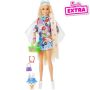 Кукла Barbie Extra Flower Power - с много дълга руса коса и домашен любимец / Mattel, снимка 5