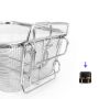 Многофункционална кошница за пържене от неръждаема стомана,  20х20х10см., снимка 1 - Прибори за хранене, готвене и сервиране - 45771508