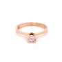 Златен дамски пръстен с диамант 0,24Ct. чистота:VS размер:54 модел:34028-1, снимка 2