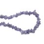 АХАТ оцветен наниз естествени камъни чипс 8-12 мм цвят лилав светъл ~85 см, снимка 1 - Декорация за дома - 45268050
