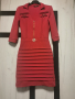 Рокли, червена дамска рокля и черен сукман, снимка 6