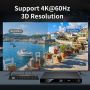 Нов HDMI аудио превключвател за PS5/PC/Xbox - 8K 60Hz селектор кутия, снимка 4