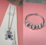 Сет от две части - гривна и колие с мече със сърце , снимка 4